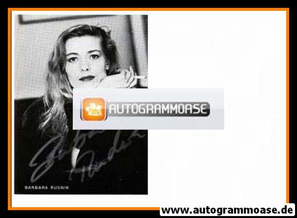 Autogramm Schauspieler | Barbara RUDNIK | 1980er (Portrait SW Zigarette)