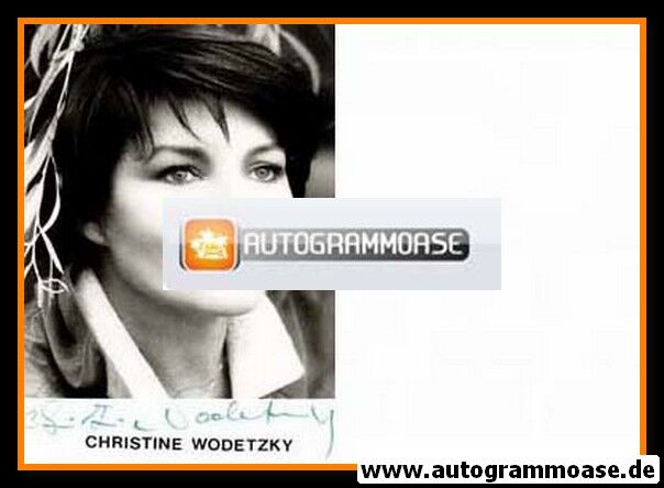 Autogramm Schauspieler | Christine WODETZKY | 1980er (Portrait SW)