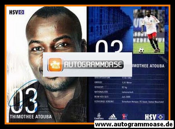 Autogramm Fussball | Hamburger SV | 2008 | Thimothee ATOUBA