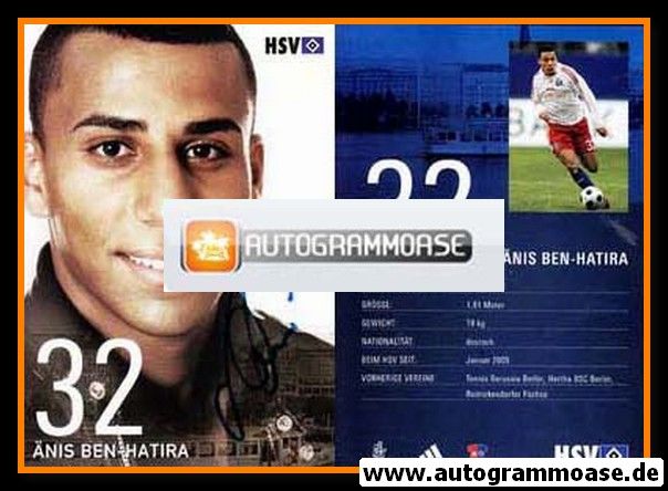 Autogramm Fussball | Hamburger SV | 2008 | Änis BEN-HATIRA