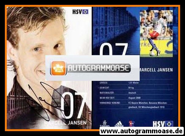 Autogramm Fussball | Hamburger SV | 2008 | Marcell JANSEN