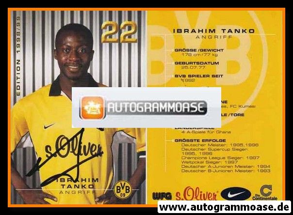 Autogramm Fussball | Borussia Dortmund | 1998 | Ibrahim TANKO