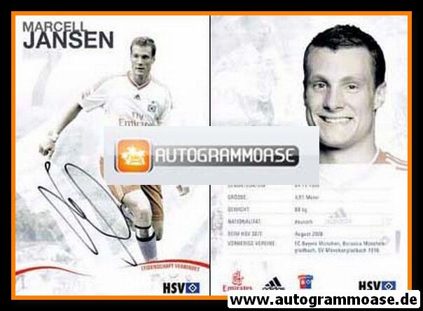 Autogramm Fussball | Hamburger SV | 2009 | Marcell JANSEN