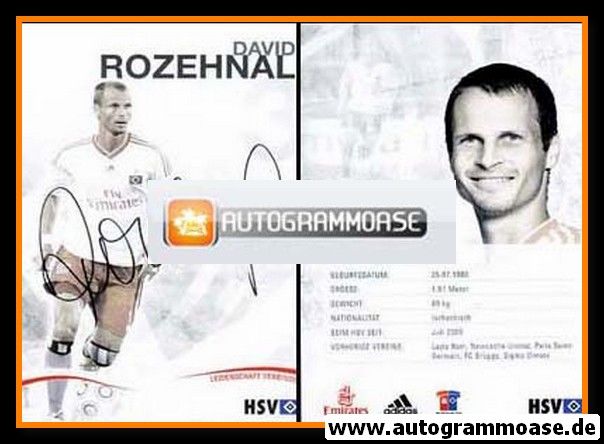 Autogramm Fussball | Hamburger SV | 2009 | David ROZEHNAL