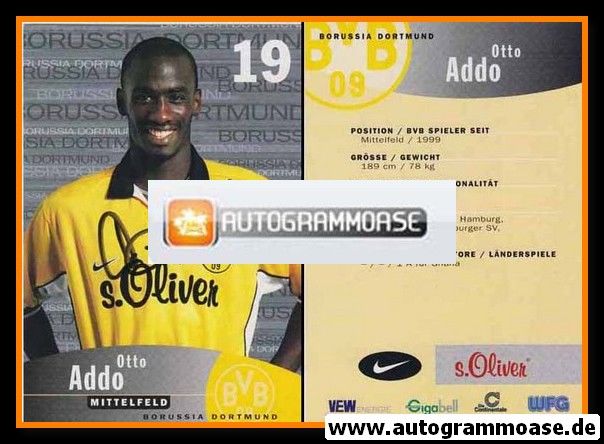 Autogramm Fussball | Borussia Dortmund | 1999 | Otto ADDO 1