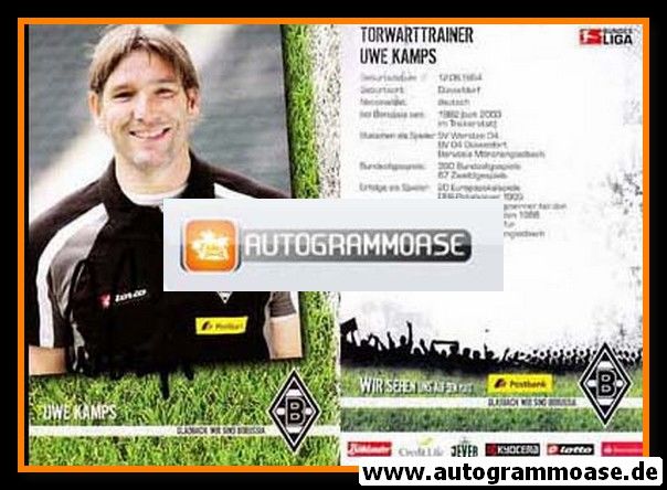 Autogramm Fussball | Borussia Mönchengladbach | 2009 | Uwe KAMPS