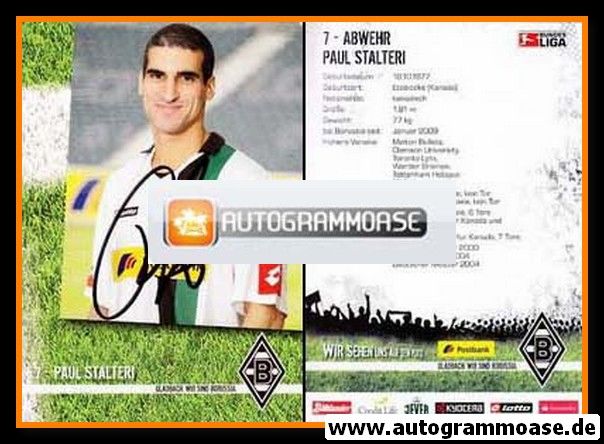 Autogramm Fussball | Borussia Mönchengladbach | 2009 | Paul STALTERI
