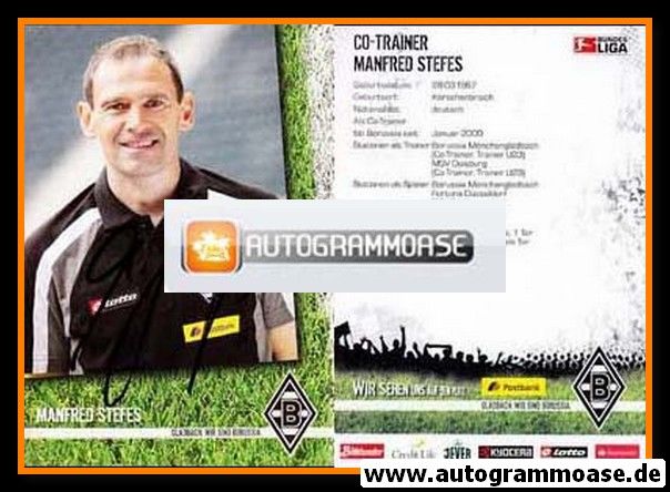 Autogramm Fussball | Borussia Mönchengladbach | 2009 | Manfred STEFES