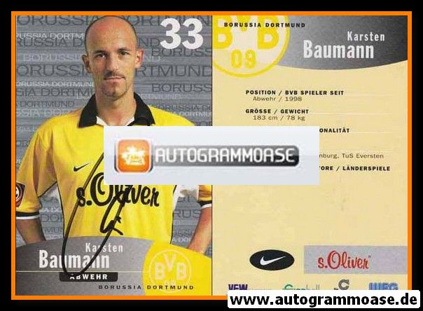 Autogramm Fussball | Borussia Dortmund | 1999 | Karsten BAUMANN