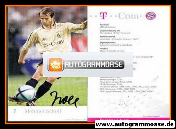 Autogramm Fussball | FC Bayern München | 2004 | Mehmet SCHOLL