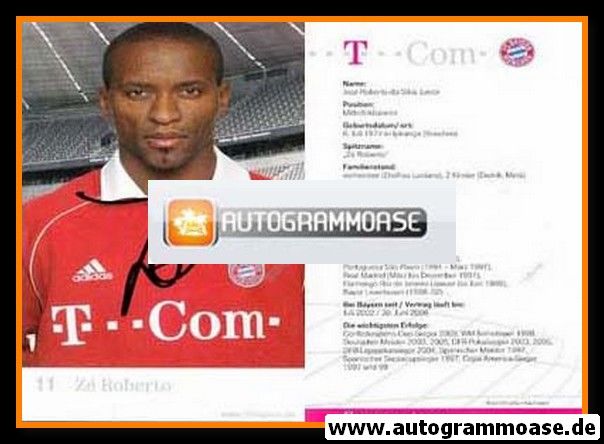 Autogramm Fussball | FC Bayern München | 2005 | Ze ROBERTO