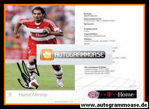 Autogramm Fussball | FC Bayern München | 2007 | Hamit ALTINTOP