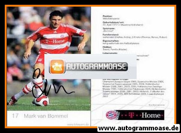 Autogramm Fussball | FC Bayern München | 2007 | Mark VAN BOMMEL