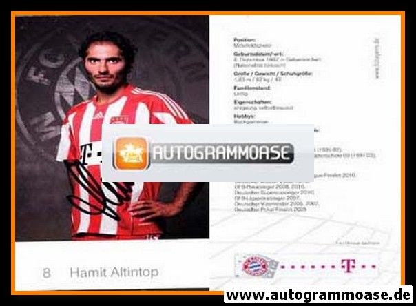 Autogramm Fussball | FC Bayern München | 2010 | Hamit ALTINTOP