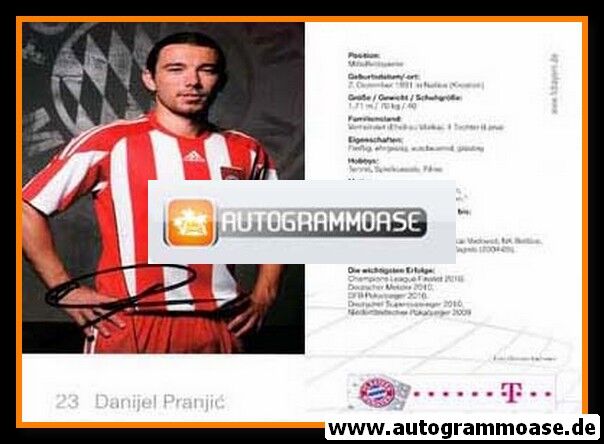 Autogramm Fussball | FC Bayern München | 2010 | Danijel PRANJIC