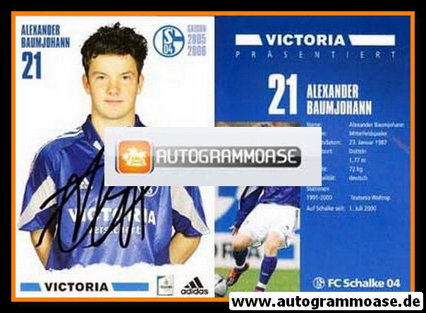 Autogramm Fussball | FC Schalke 04 | 2005 | Alexander BAUMJOHANN