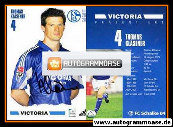 Autogramm Fussball | FC Schalke 04 | 2005 | Thomas KLÄSENER