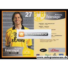 Autogramm Fussball | Borussia Dortmund | 1999 | Wolfgang FEIERSINGER