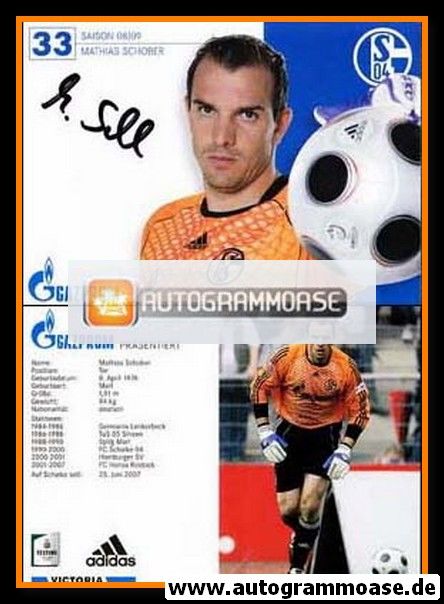 Autogramm Fussball | FC Schalke 04 | 2008 | Mathias SCHOBER
