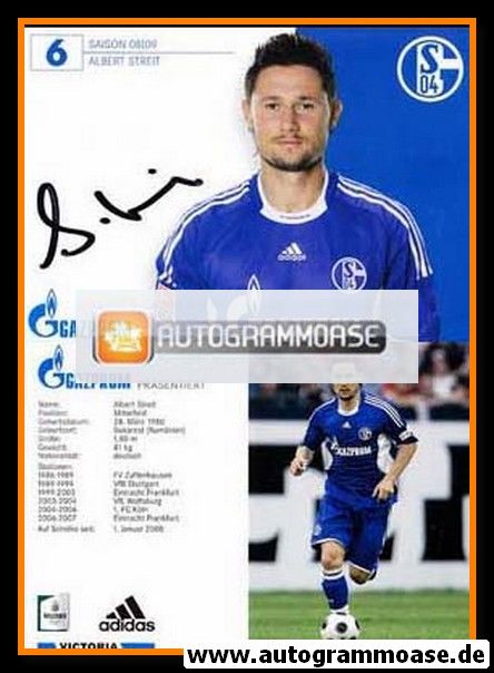 Autogramm Fussball | FC Schalke 04 | 2008 | Albert STREIT