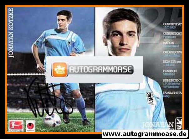 Autogramm Fussball | TSV 1860 München | 2011 | Jonatan KOTZKE