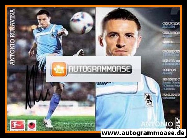 Autogramm Fussball | TSV 1860 München | 2011 | Antonio RUKAVINA