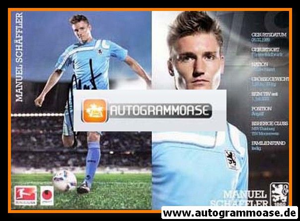 Autogramm Fussball | TSV 1860 München | 2011 | Manuel SCHÄFFLER