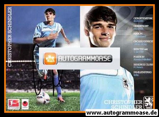 Autogramm Fussball | TSV 1860 München | 2011 | Christopher SCHINDLER