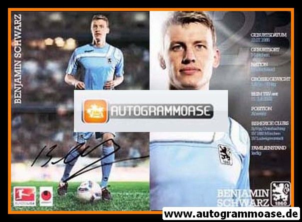 Autogramm Fussball | TSV 1860 München | 2011 | Benjamin SCHWARZ