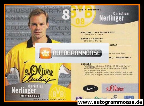 Autogramm Fussball | Borussia Dortmund | 1999 | Christian NERLINGER