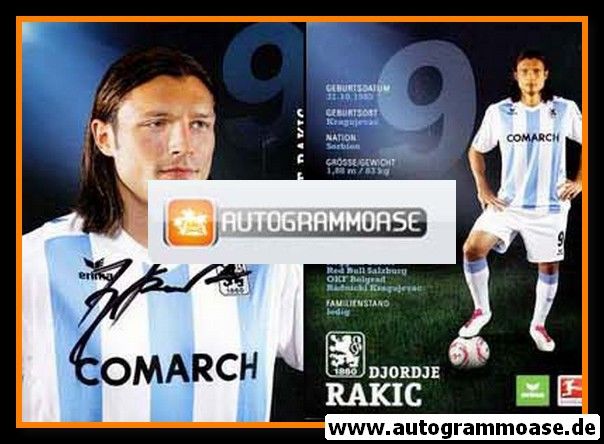 Autogramm Fussball | TSV 1860 München | 2010 | Djordje RAKIC
