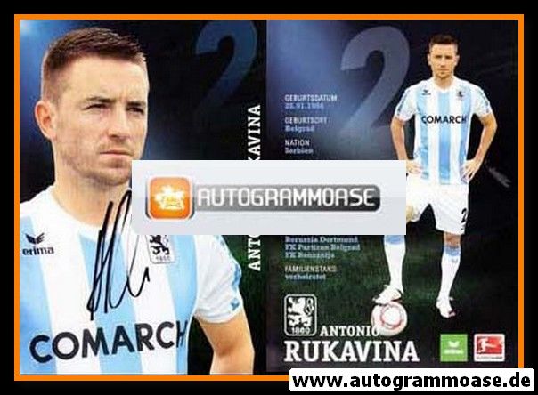 Autogramm Fussball | TSV 1860 München | 2010 | Antonio RUKAVINA