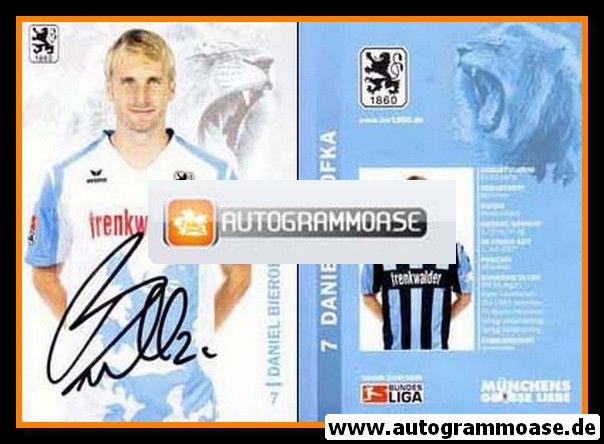 Autogramm Fussball | TSV 1860 München | 2008 | Daniel BIEROFKA