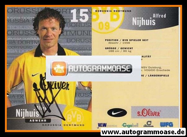 Autogramm Fussball | Borussia Dortmund | 1999 | Alfred NIJHUIS