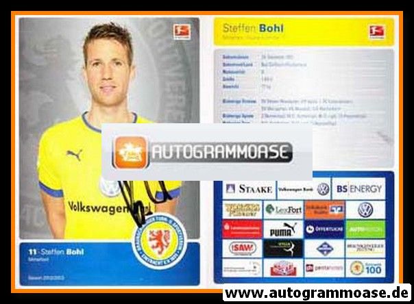 Autogramm Fussball | Eintracht Braunschweig | 2012 | Steffen BOHL