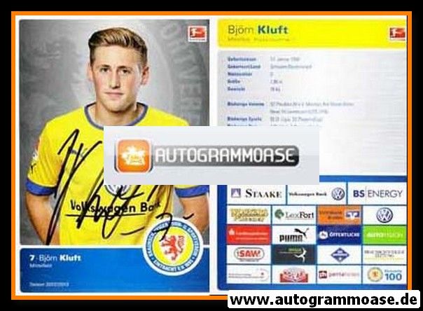 Autogramm Fussball | Eintracht Braunschweig | 2011 | Björn KLUFT