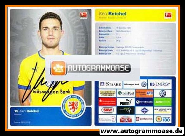 Autogramm Fussball | Eintracht Braunschweig | 2012 | Ken REICHEL