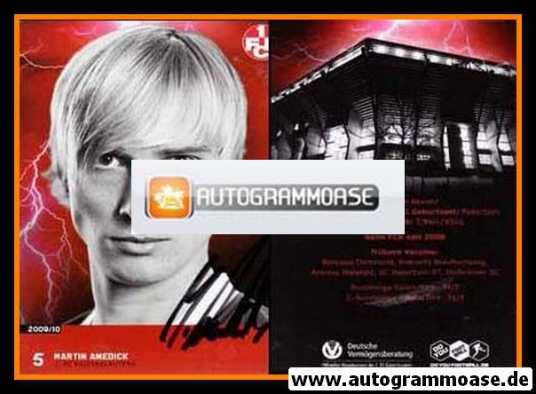 Autogramm Fussball | 1. FC Kaiserslautern | 2009 | Martin AMEDICK
