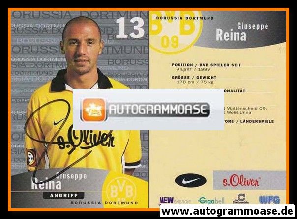 Autogramm Fussball | Borussia Dortmund | 1999 | Giuseppe REINA 