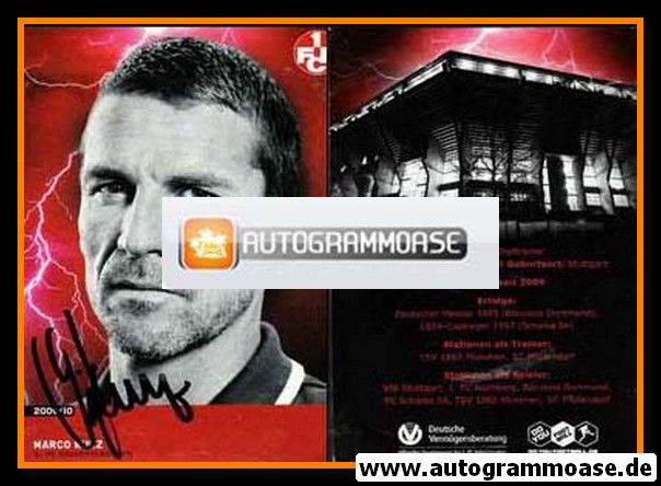 Autogramm Fussball | 1. FC Kaiserslautern | 2009 | Marco KURZ