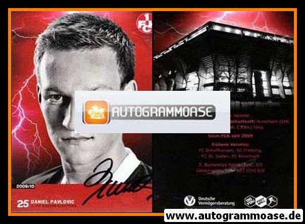 Autogramm Fussball | 1. FC Kaiserslautern | 2009 | Daniel PAVLOVIC