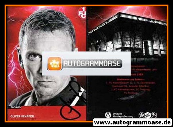 Autogramm Fussball | 1. FC Kaiserslautern | 2009 | Oliver SCHÄFER