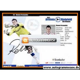 Autogramm Fussball | DSC Arminia Bielefeld | 2007 | Rowen FERNANDEZ