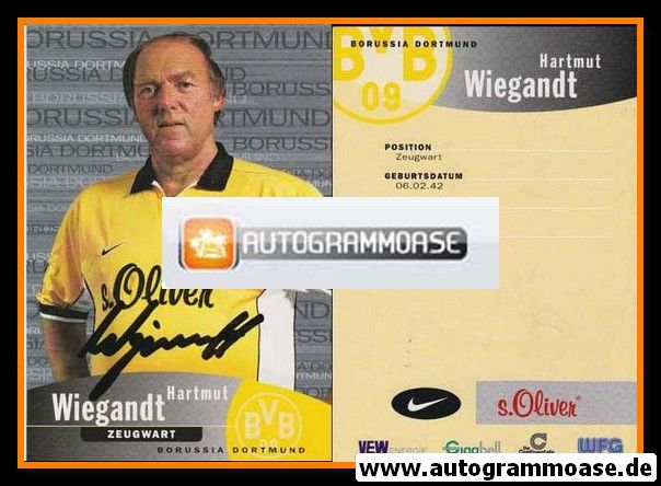 Autogramm Fussball | Borussia Dortmund | 1999 | Hartmut WIEGANDT