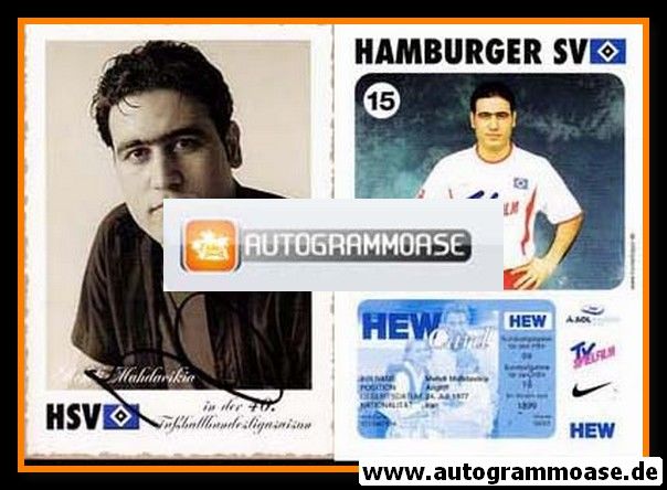 Autogramm Fussball | Hamburger SV | 2002 | Mehdi MAHDAVIKIA _