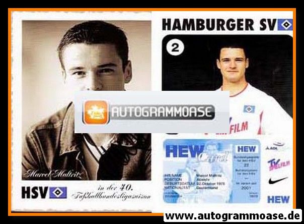Autogramm Fussball | Hamburger SV | 2002 | Marcel MALTRITZ