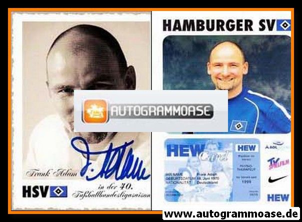 Autogramm Fussball | Hamburger SV | 2002 | Frank ADAM