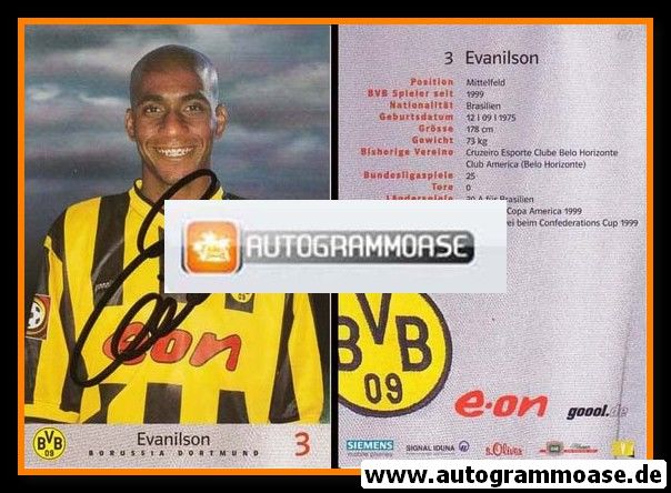 Autogramm Fussball | Borussia Dortmund | 2000 | EVANILSON