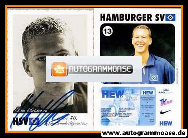 Autogramm Fussball | Hamburger SV | 2002 | Kim CHRISTENSEN