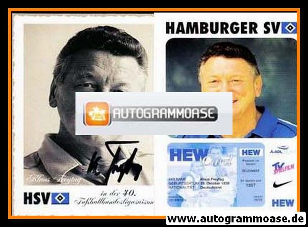 Autogramm Fussball | Hamburger SV | 2002 | Klaus FREYTAG